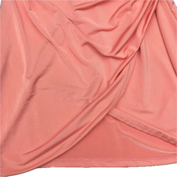 Pink wrap mini dress Urban Outfitters romantic glam night out - Picture 5 of 8